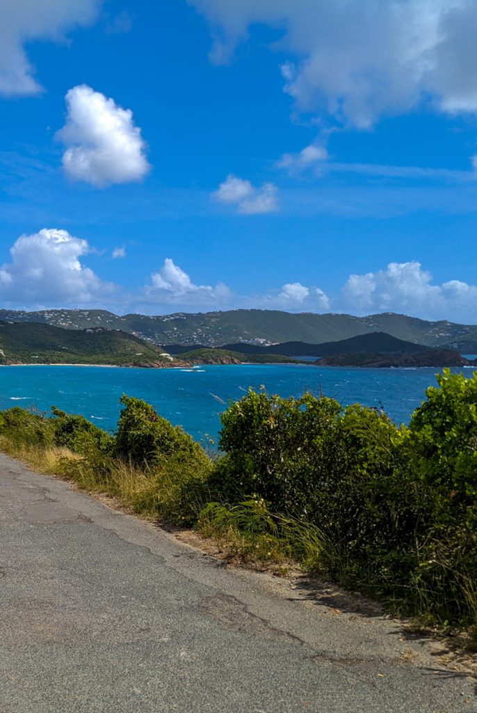 view of St Thomas from Water Island US Virgin Islands