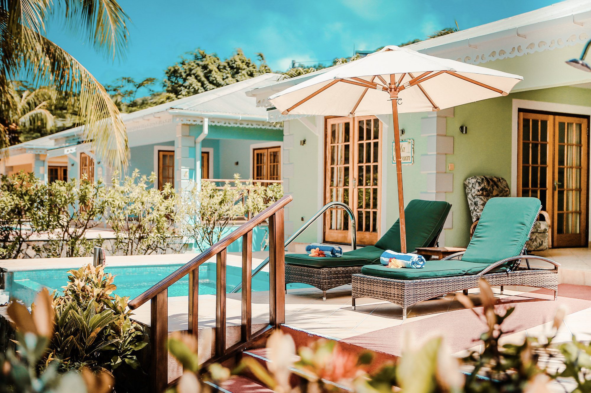 Two-bedroom family suite with private pool at Bequia Beach Hotel