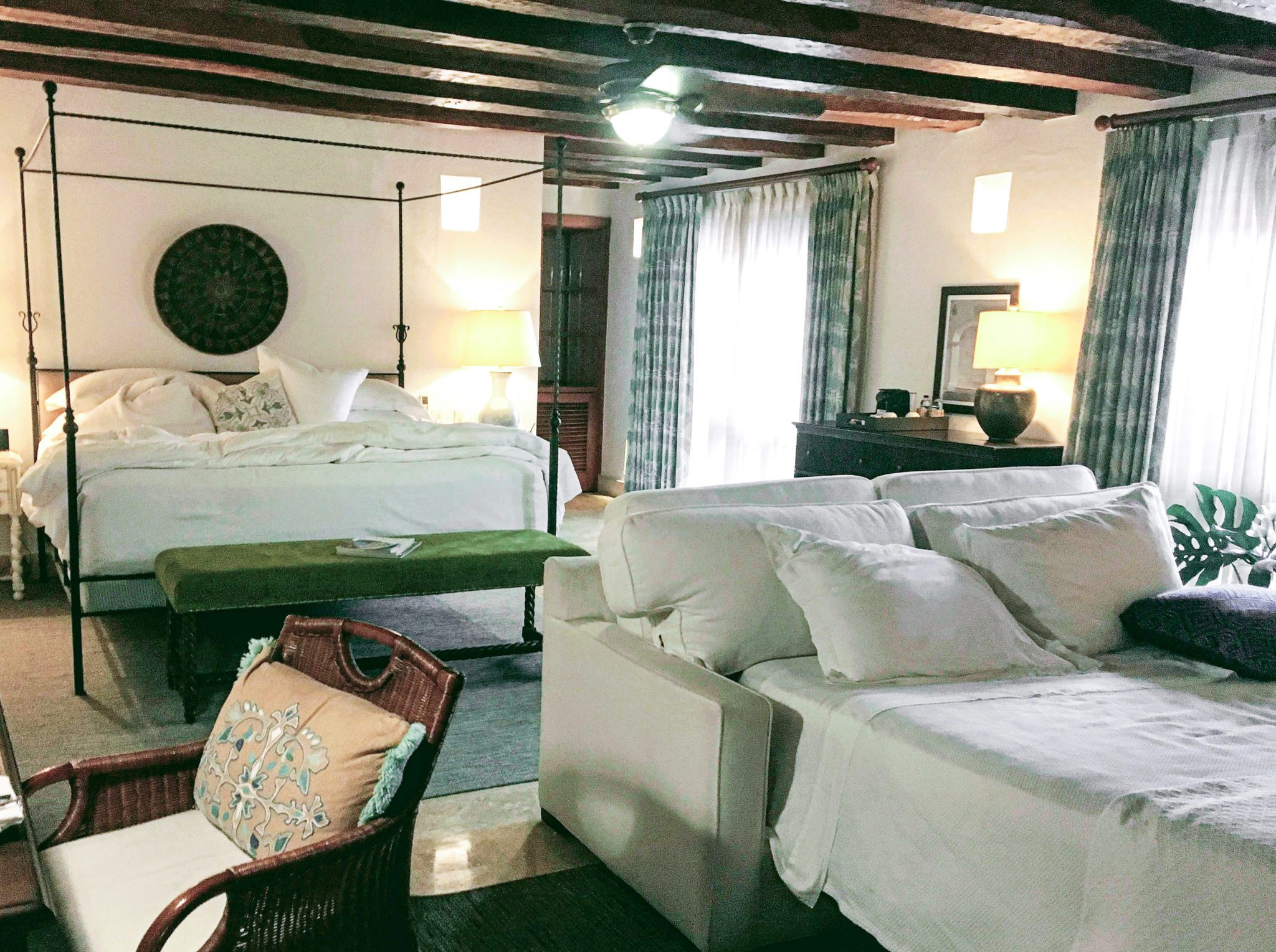 spacious suite for families in Cartagena luxury hotel