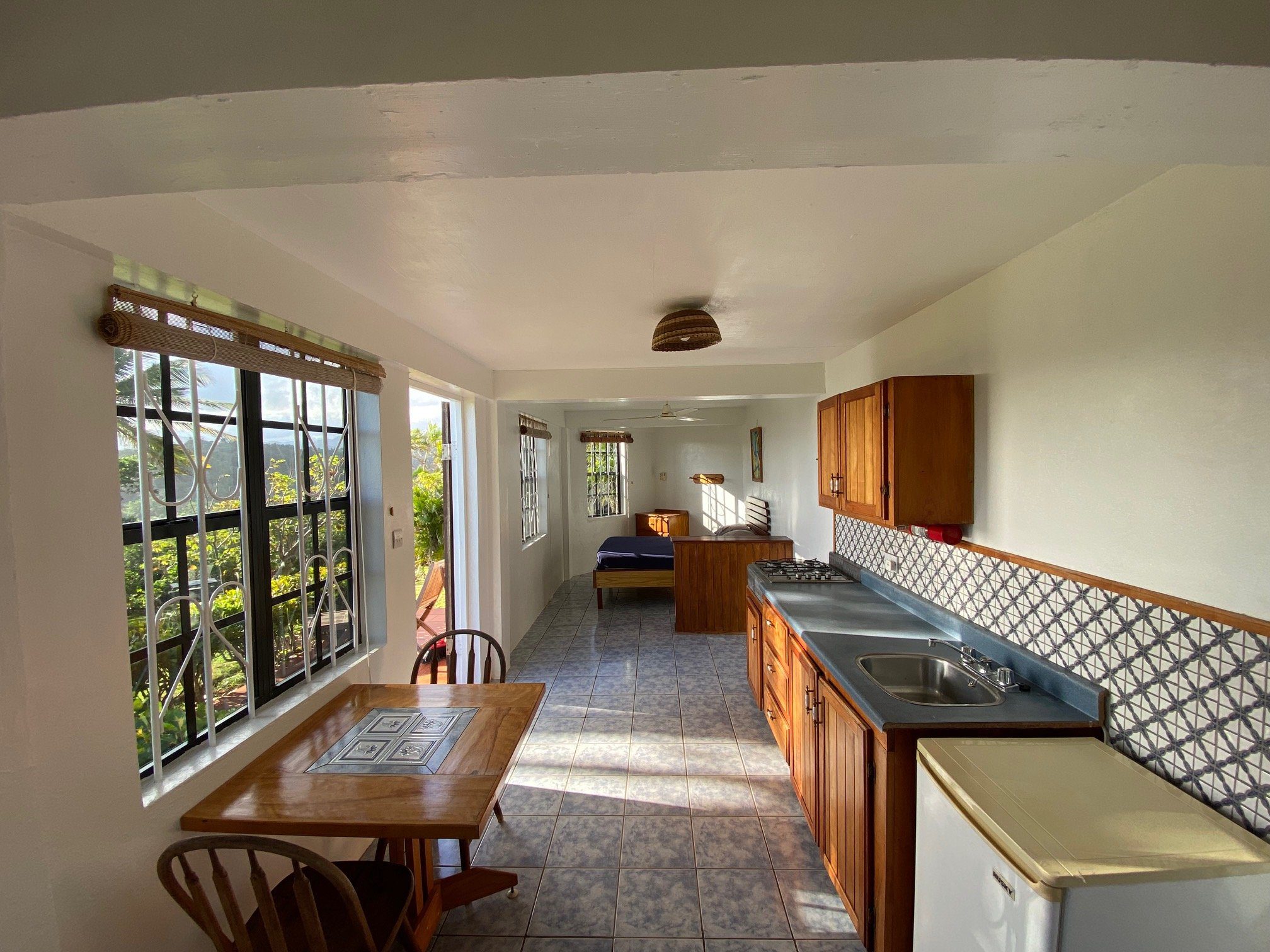 Kid-friendly suite in Dominica at Sea Cliff Eco-cottage