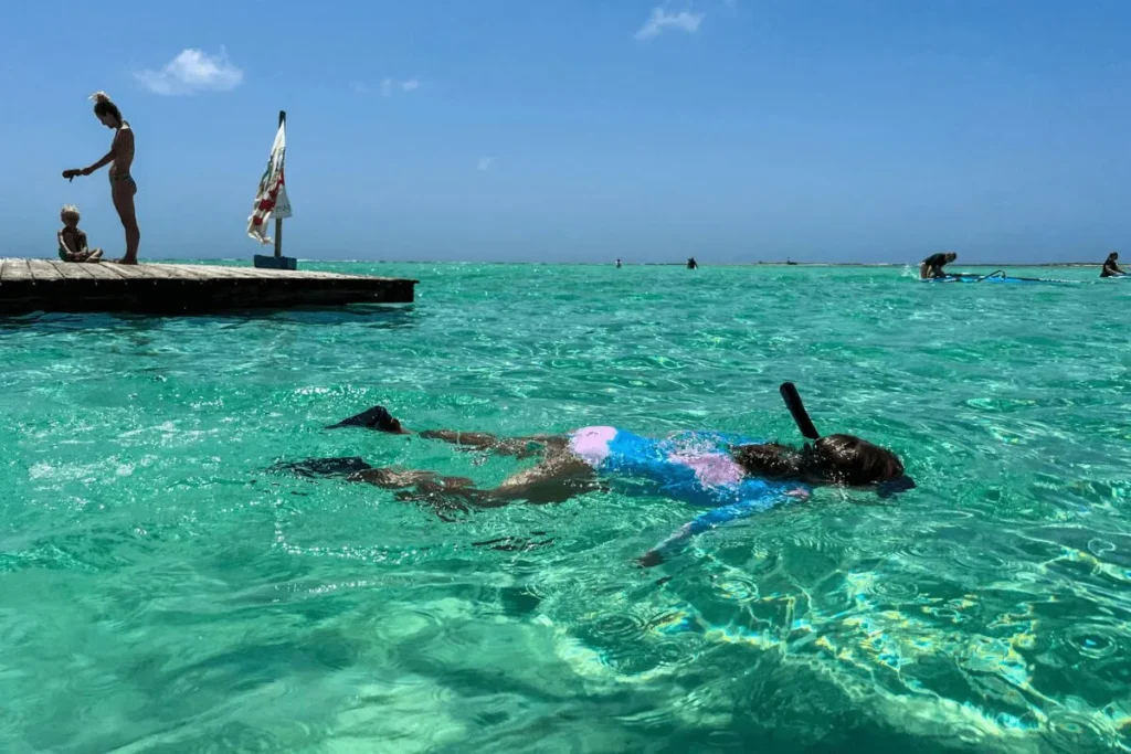 Infographic highlighting why Bonaire is one of the best Caribbean islands for families.