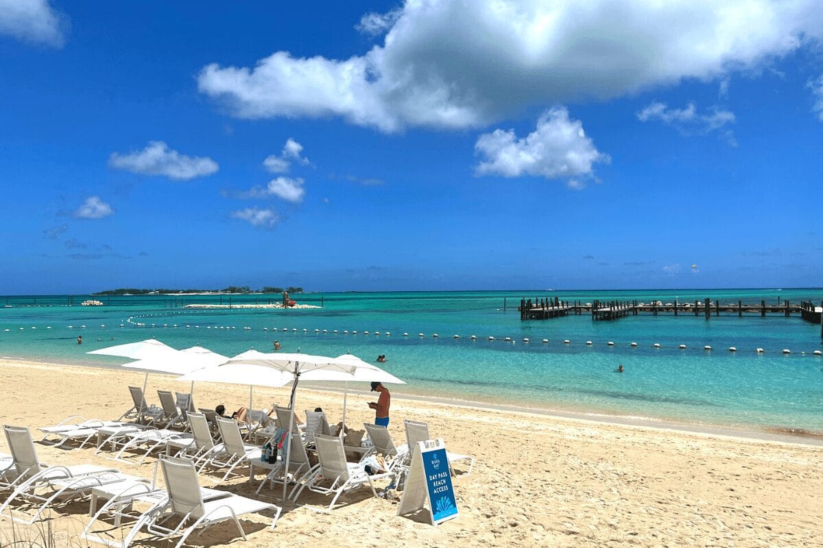 Clear Water Beach in Bahamas