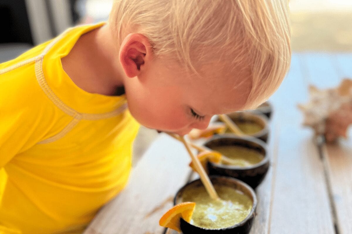 Welcome drinks for toddlers