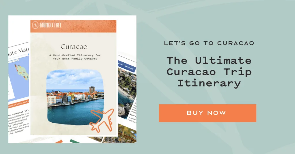 Infographic highlighting why Curacao is one of the best Caribbean islands for families.