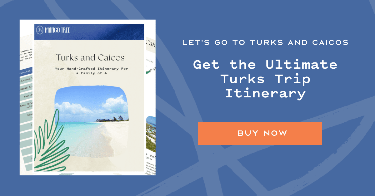 turks and caicos itinerary graphic
