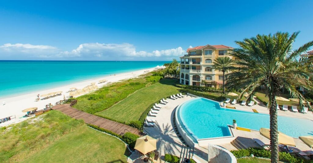 View of The Somerset on Grace Bay Family Pool