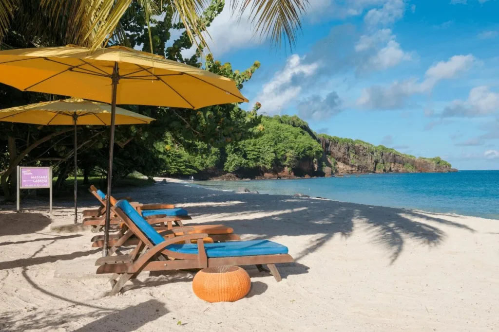 Infographic highlighting why Grenada is one of the best Caribbean islands for families.