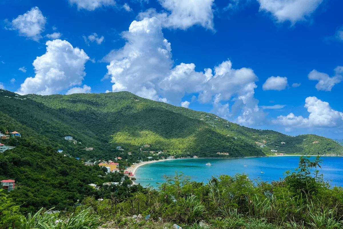 View of British virgin islands