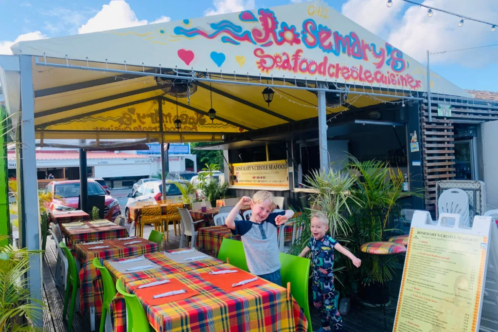 Family-friendly dining at Rosemary's Lolo- Saint Martin
