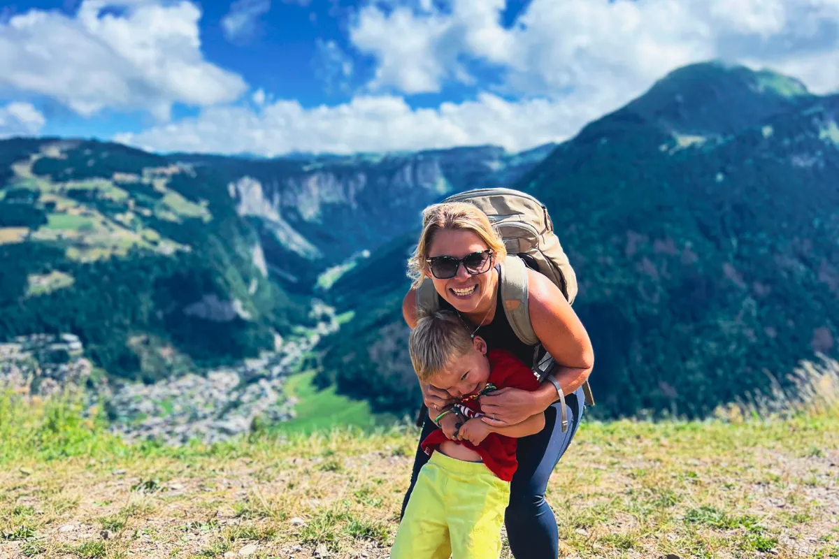 Mother and child in France